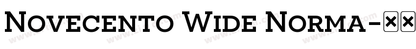 Novecento Wide Norma字体转换